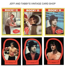 1979 TOPPS  ROCKY II CARDS & STICKERS / SEE DROP DOWN MENU 4 CARD U WILL RECIEVE