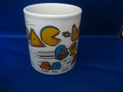 Vtg PAC MAN Mug Midway 1980 Staffordshire England Kiln Craft Inky Blinky Clyde