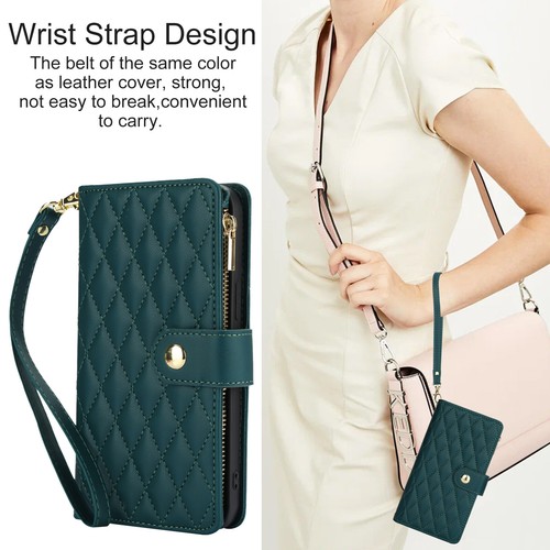 For Google Pixel 9A/9Pro XL/9Pro/9/8/7 PU Leather Flip Stand Zipper Wallet Case - Picture 48 of 89