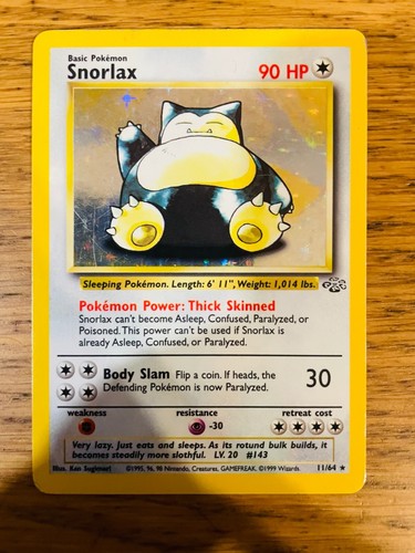Snorlax (11/64) Holo Jungle Set Pokemon Card! FAST & FREE P&P! - Picture 41 of 78