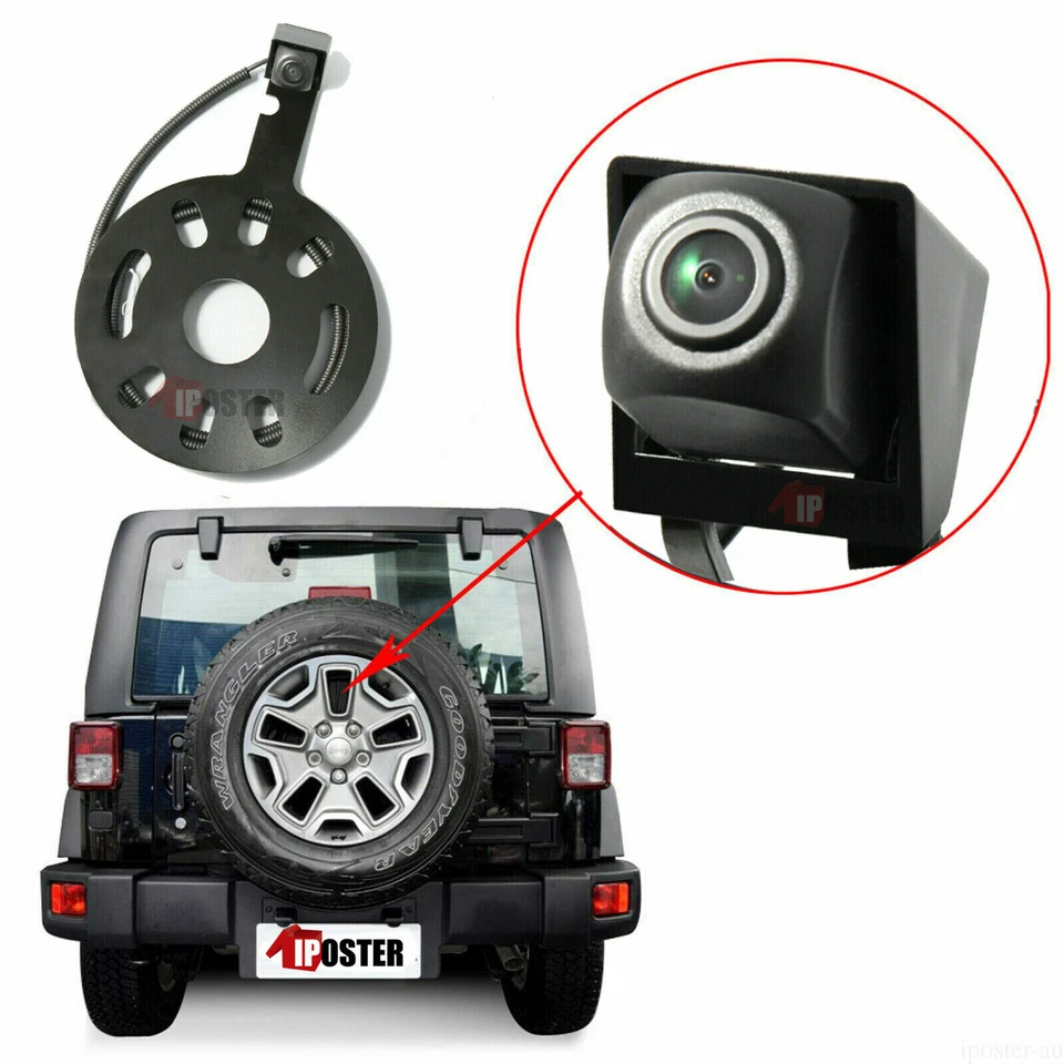 Backup RearView Spare Tire Mount Camera for Jeep Wrangler 2007-2018+4.3" Monitor - Image 3 of 4