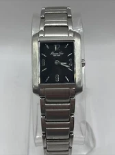 Kenneth Cole New York KC4687 Slim Ladies Black Dial Watch- New Battery