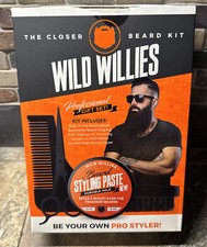 Wild Willies The Closer Beard Kit Professional Gift Set - New
