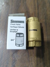 Simmons 3/4 In. Bronze Female Thread Check Valve 7502 Simmons 7502 3/4 In.