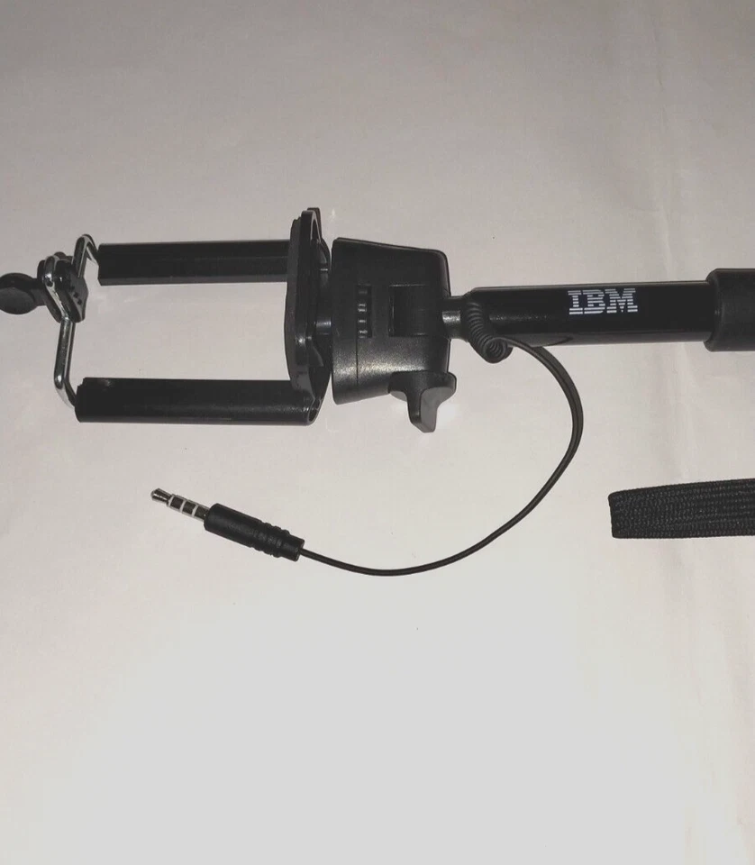 Palo para selfies extensible portátil negro monopie poste para cámara iPhone Samsung HTC LG Foto 3 de 4