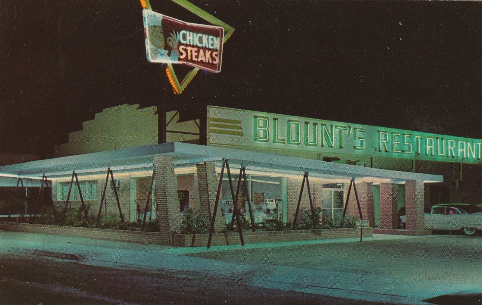 1966 Blount's Restaurant, Chicken, Steaks, Carlsbad, New Mexico, 1253
