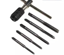 Hand Tap Set (6 Piece Set) Spanner Plate Teeth Gripper Metric Combination Set