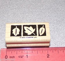 Leaves Fall Autumn Leaf Rubber Stamp Single by Stampin Up Suitable for Framing