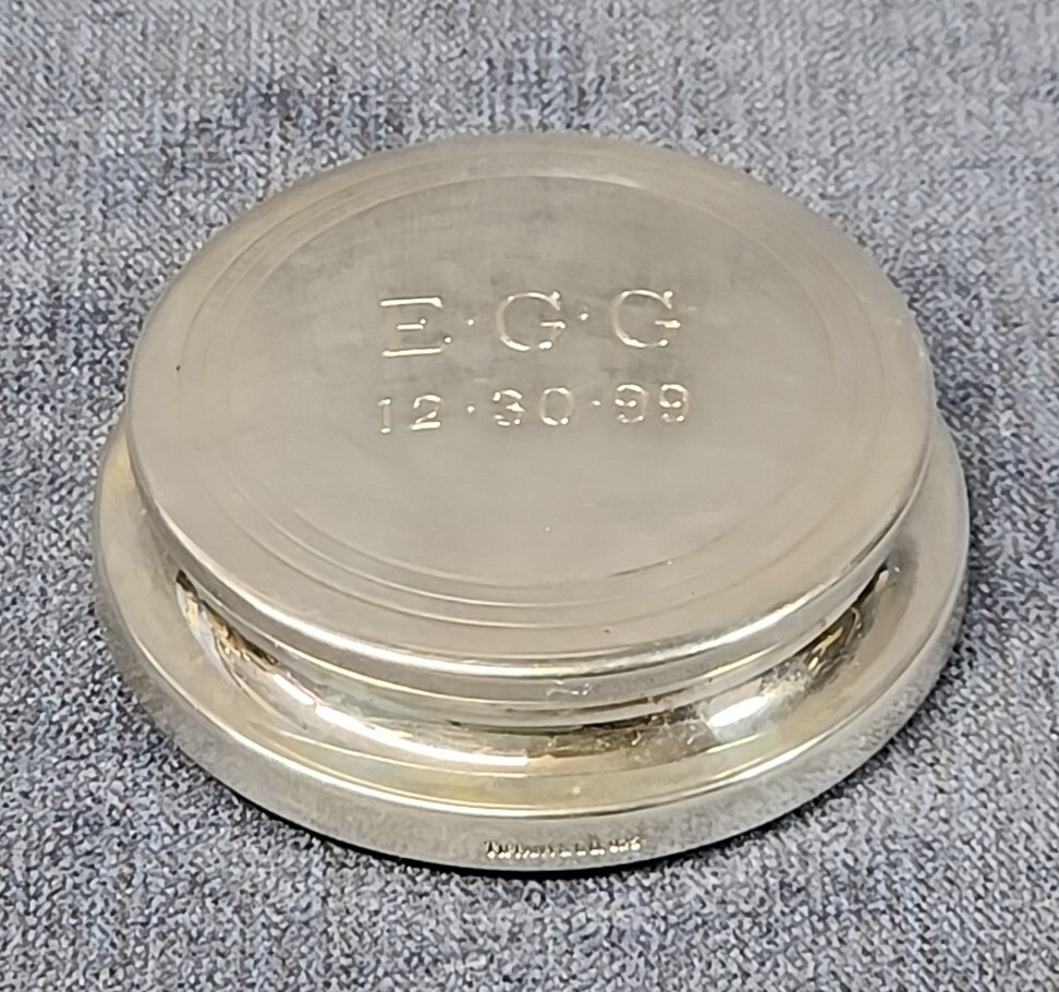 Tiffany & Co. Sterling 925 Paperweight Engraved E.G.G. 12-30 Tiffany & Co. Sterling 925 Paperweight Engraved E.G.G. 12-30