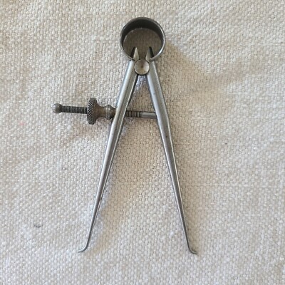 STARRETT inside spring caliper:  3'' / 75mm round leg antique
