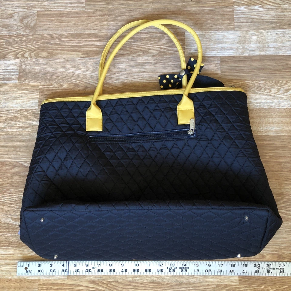 Iowa Hawkeyes College Belvah Padded Quilted TOTE Bag Purse & Wallet Wristlet - Image 4 of 4