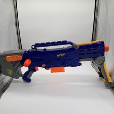 Nerf N-Strike Longshot CS-6 w/ Mag Blue Yellow Dart Gun Blaster 2006 Tested
