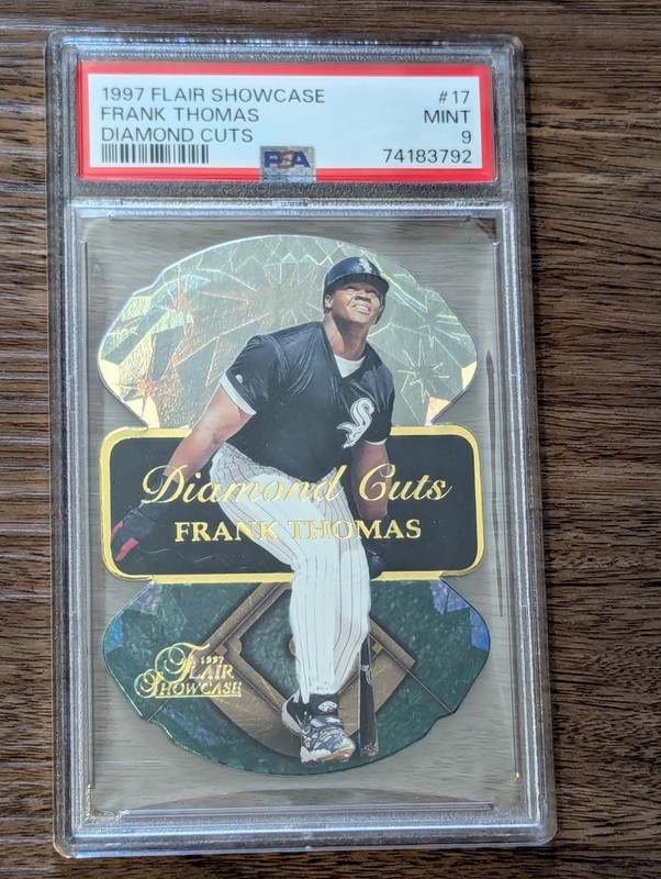 1997 Flair Showcase Diamond Cuts Frank Thomas #17 HOF PSA 9 Low Pop White Sox