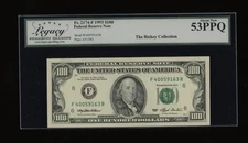 DBR 1993 $100 FRN Atlanta Fr. 2174-F Legacy 53 PPQ Serial F40059163B