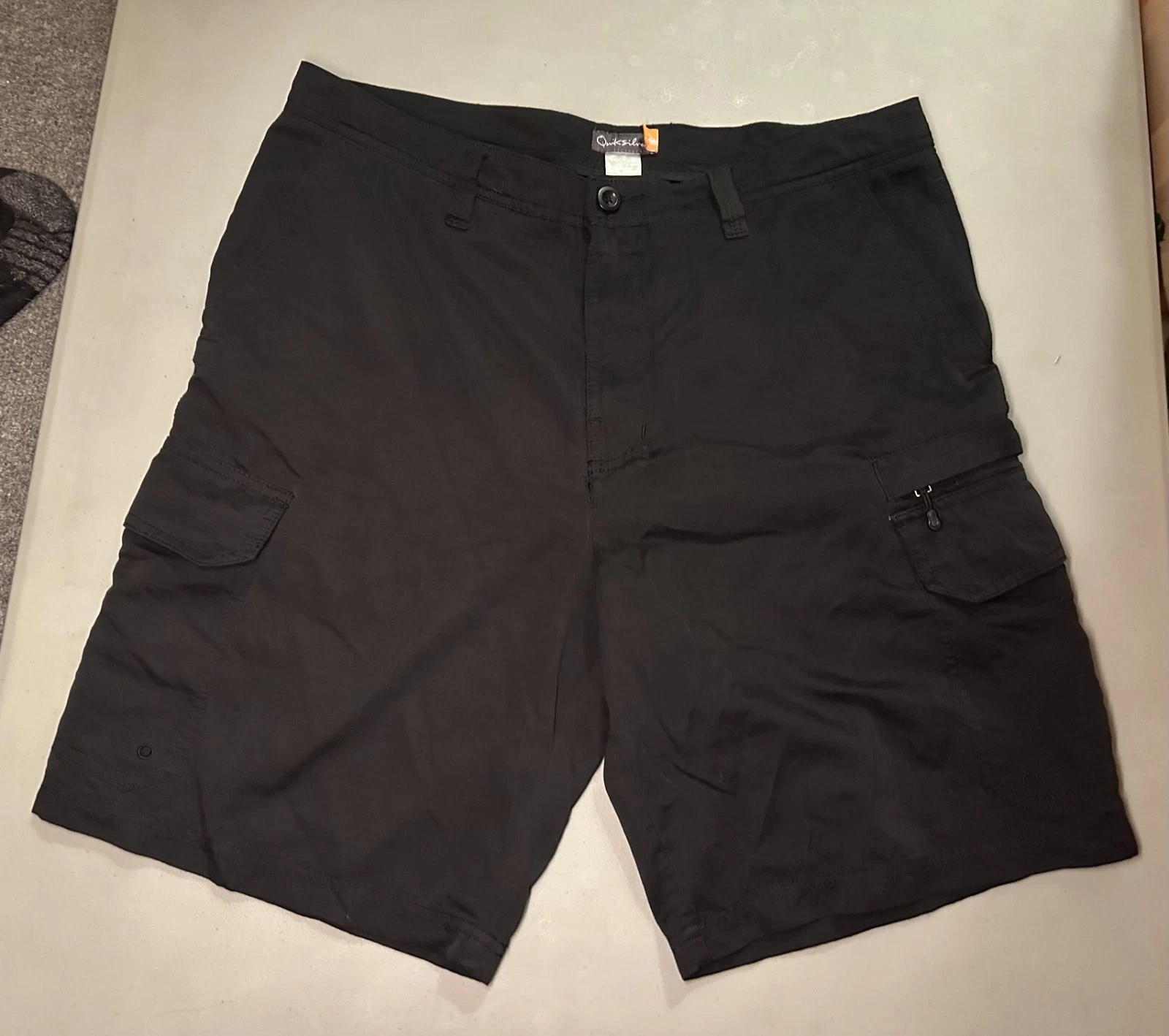 Quiksilver Amphibian Hybrid Cargo Men's Shorts Size 34 Black Quick Dry G504172