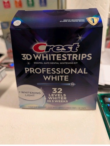 Crest 3D Whitestrips Professional White + LED Light  38 Strips Exp 1/2028 🦷 - Picture 1 of 3