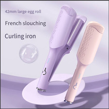 42MM Professional Ceramic Hair Curler LED Curling Wand Salon Tongs Styler Tool