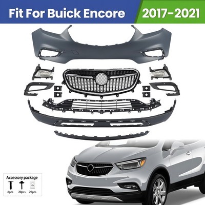 Front Bumper Cover Grille Assembly For 2017 2018 2019 2020 2021 Buick Encore