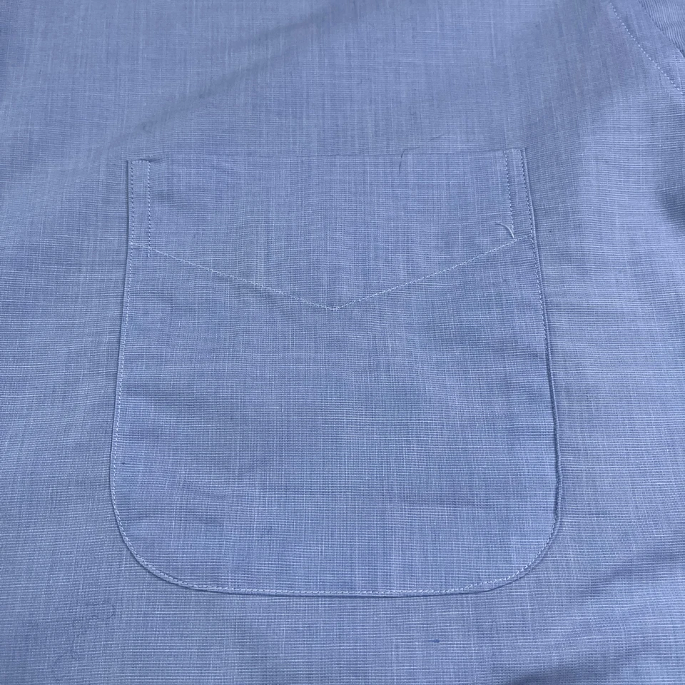 Camisa vintage Brooks Brothers para hombre 17-34 azul manga larga abotonada hecha en EE. UU. Foto 4 de 4