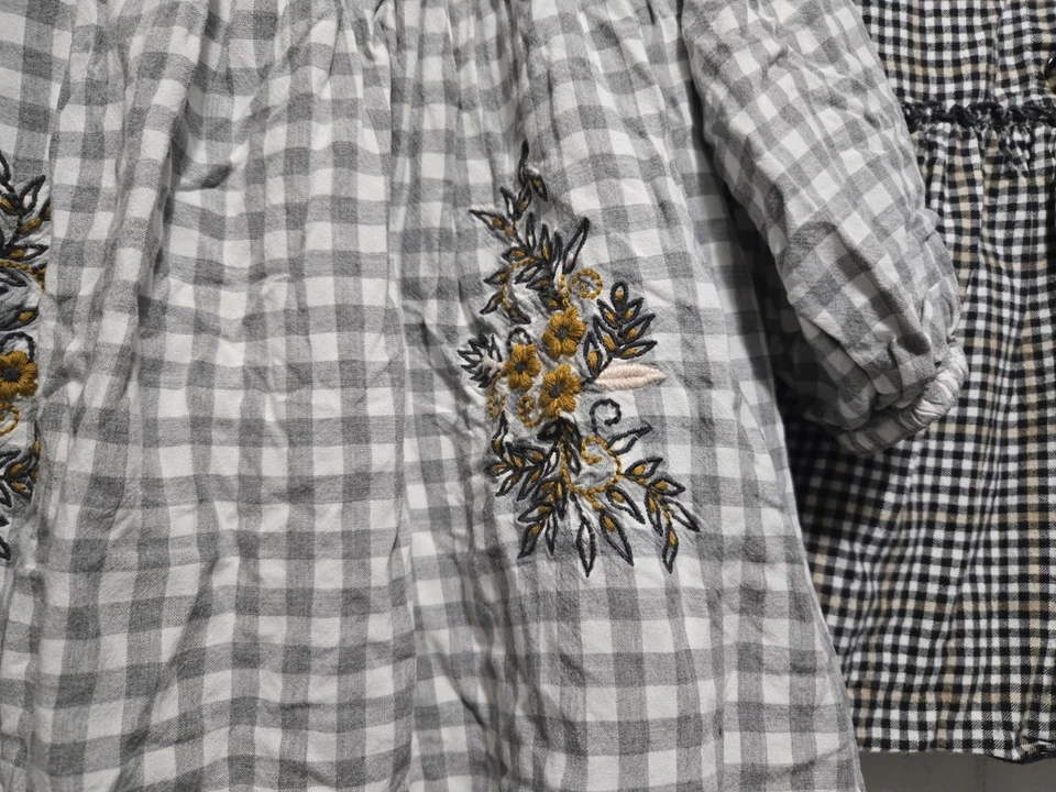 Zara Baby коллекции много 2 платья размер 3/4 лет клетку длинным рукавом - Изображение 3 из 4