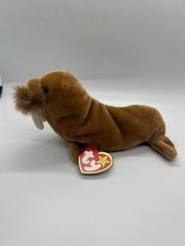 Ty Beanie Baby PAUL the Brown Walrus 7 Inch  Stuffed Animal Plush Toy