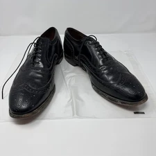Allen Edmonds McAllister Wingtip Oxford Shoes Black Leather Mens 13 D Preppy