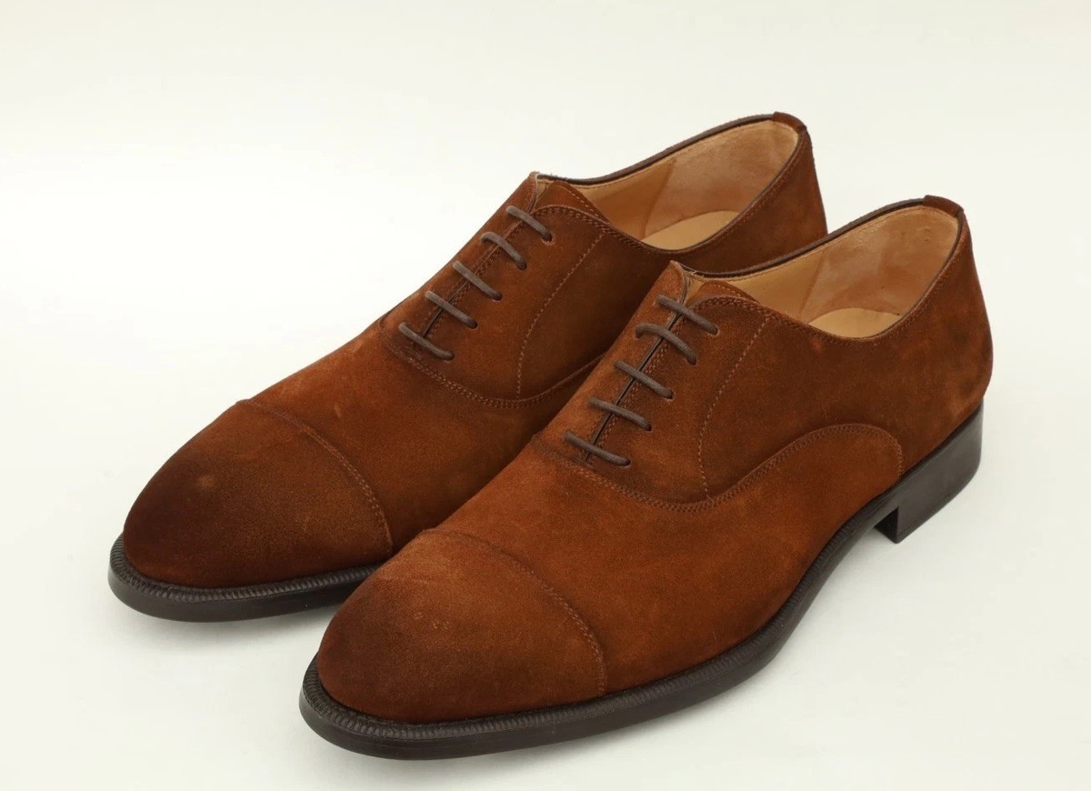 MAGNANNI ☆41☆ブラウンレザー シューズ Magnanni Lace up Suede Oxfords Mens Shoes Size 41/US 8 in Brown