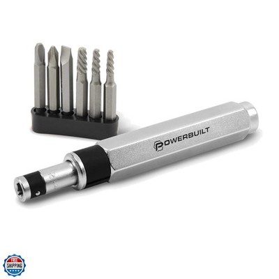 1/4 Inch Drive 7 Piece Impact Driver Set Extractor Tool, Remove Rusted, Damag...