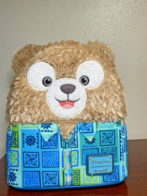 Disney Parks Aulani Loungefly Duffy Bear Backpack Hawaiian 