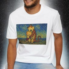 Calvin and Hobbes Embrace Retro Cartoon Friends Love Valentine T-Shirt