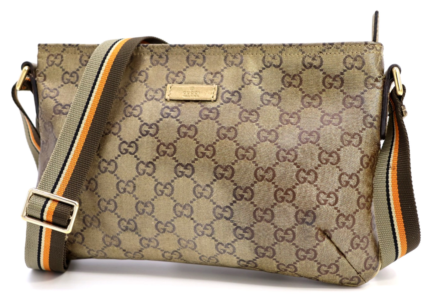 Gucci borsa a tracolla borsa a tracolla borsa 189749 Sherry GG tela oro autentica