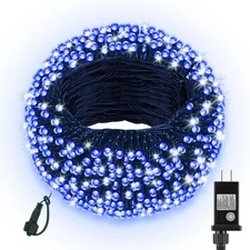 66FT 200 LED Christmas Lights with Timer, Twinkle Fairy 200 200 LED, Blue