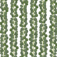 12 Pack 84Ft Eucalyptus Garland,Artificial Eucalyptus Leaves Table Greenery G...