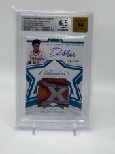2022-23 Flawless Collegiate DILLON MITCHELL Star Swatch Big 12 LOGO Platinum 1/1