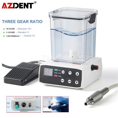Dental LED Electric Brushless Micro Motor System w/ Water Tank for 1:5 1:1 16:1