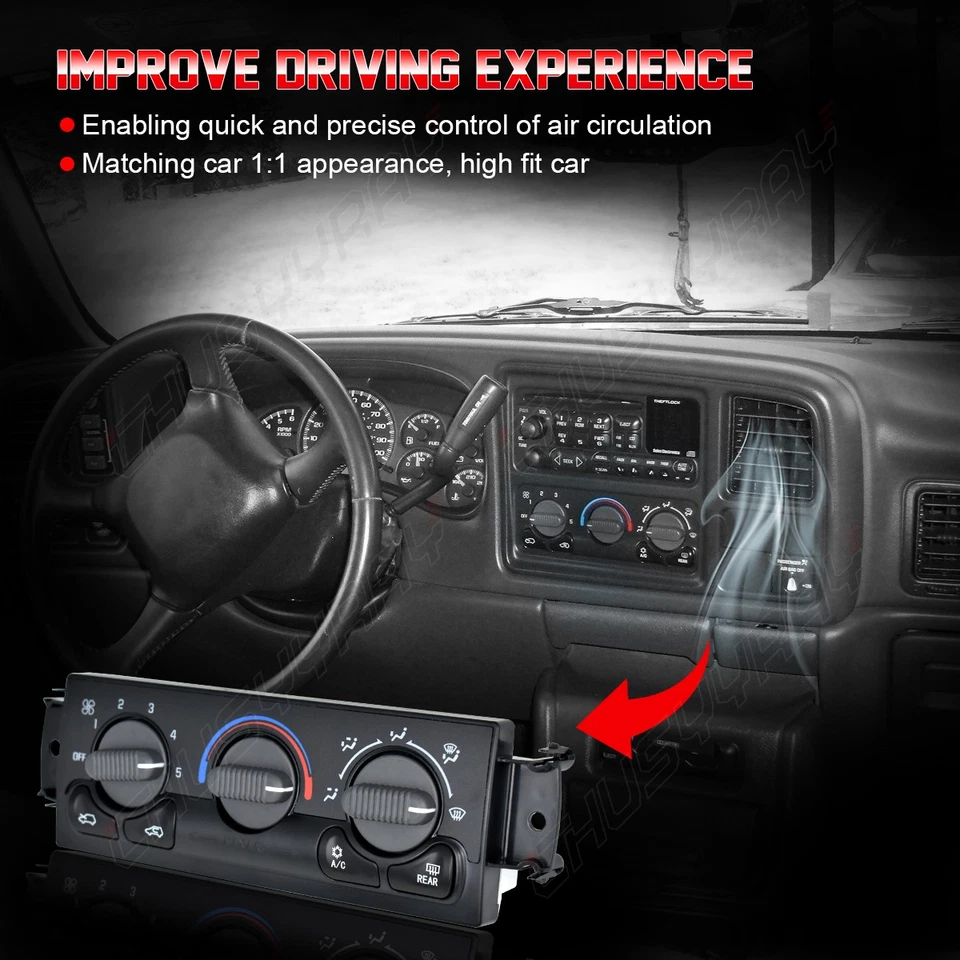 Módulo de controle climático aquecedor CA 599-218 para 2001-2002 Chevrolet Silverado 3500 - Imagem 4 de 4