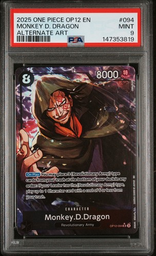 Monkey.D.Dragon (Alternate Art) graded PSA 9 for sale on eBay