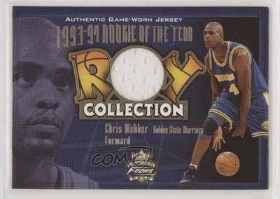 2001-02 Fleer Focus Jersey Edition ROY Collection Jerseys Chris Webber HOF no9