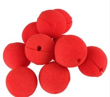 heandi 12pcs Foam Clown Nose Circus Party Halloween Costume Red Small,