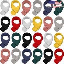 24 Pcs Kids Knitted Wool Winter Scarves Soft Warm Toddler Outdoor Gear New