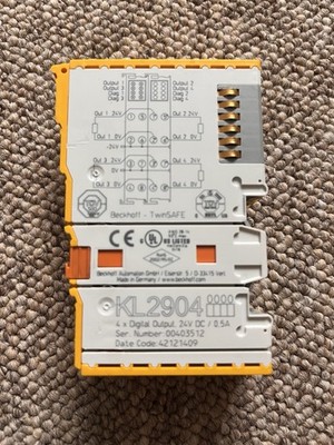 Beckhoff KL2904 TwinSAFE 4 x Digital Output Terminal 24V DC / 0,5A gebraucht portofrei