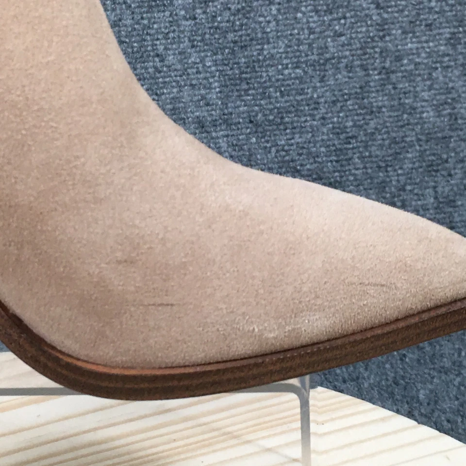 Vince Camuto Botas Mujer 9.5 M Golivia Botín Cuero Marrón Tacones Bloque Foto 4 de 4