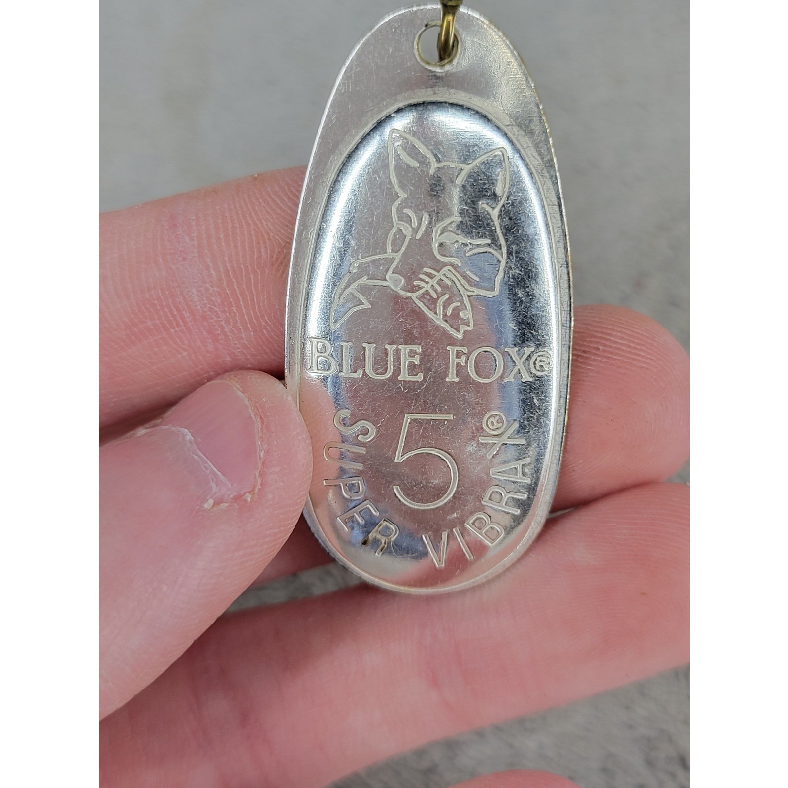 Blue Fox Super Vibrax 5 Silver Spinner Fishing Lure Made in Finland USPAT4163338 - Image 2