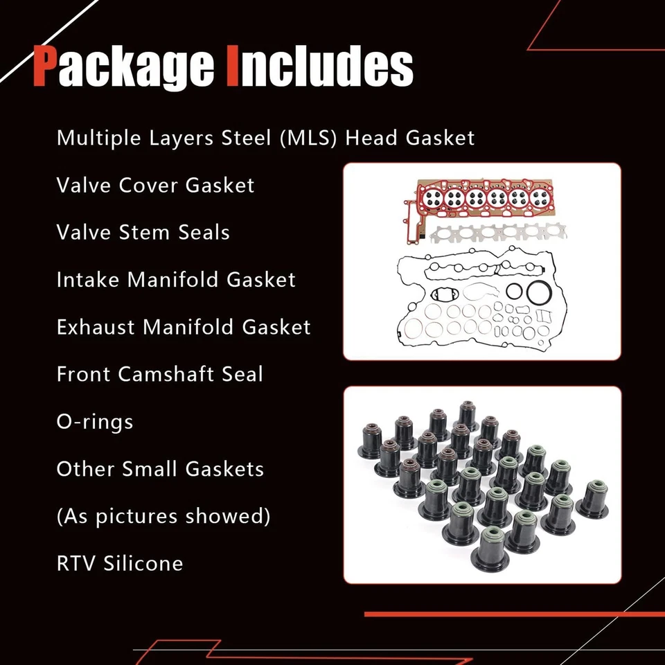 Juego de juntas de culata B58B30A para BMW X4 X3 M140i M240i 540i 740i xDrive 3,0 L Foto 2 de 4