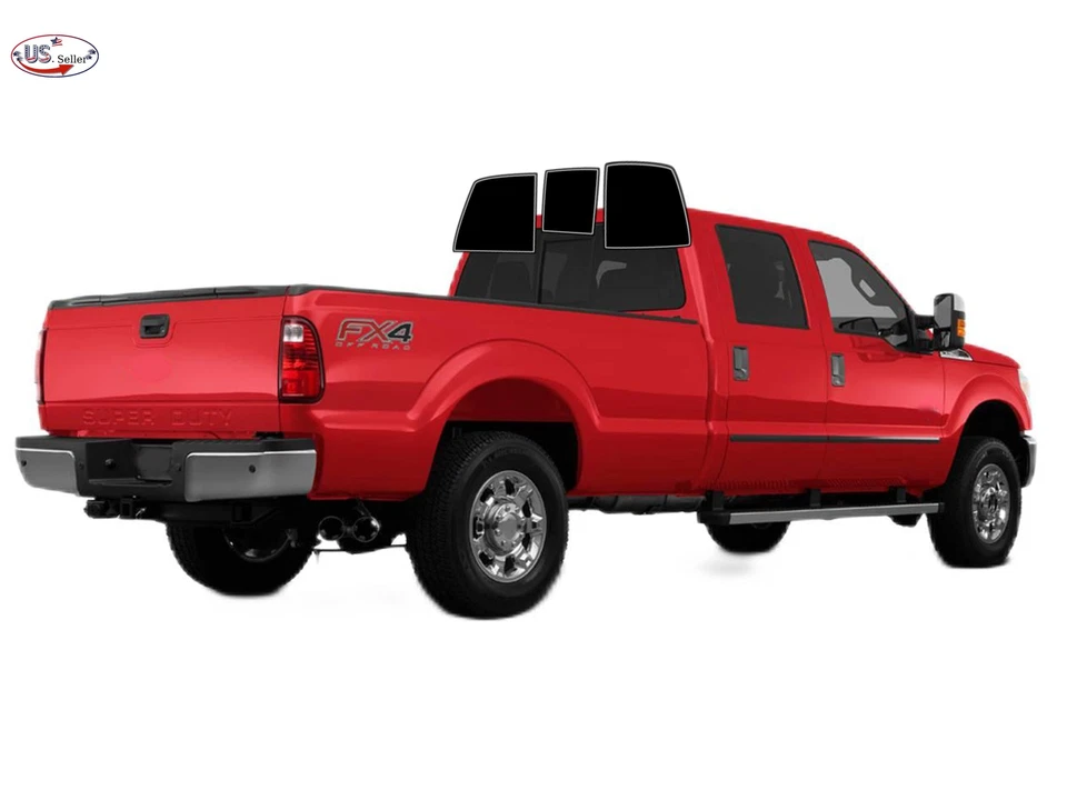 Kit de película de tinte de ventana de 2 capas precortada para Ford F-250/F-350/F-450 2008-2012 doble cabina Foto 4 de 4