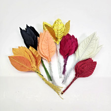 Single Leaves Multi Color Wilt Proof 140 Leaves Millinery NOS