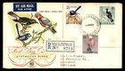 Mayfairstamps Australia FDC 1964 birds Registered to Aberdeen Scotland air mail