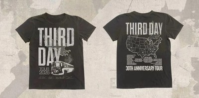 THIRD DAY - 30th Anniversary Tour 2026 Black T-Shirt Reprint BS1373