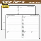 Planner Jan 2024 - Dec 2024, Weekly & Monthly Teacher Academic Planner 5.7