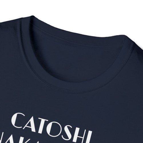 Catoshi Nakamoto Stack Those SATS Bitcoin BTC Unisex Cotton Crewneck T-Shirt - Picture 35 of 41